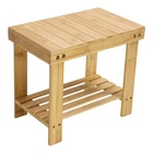 Kktoner Bamboo Step Stool With Storage Shower Bench Shelf Foot For... New. Price: $37.00.