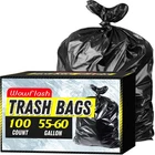 100 Count 55-60 Gallon Trash Bags Sturdy & Tear Resistant Commercial Can Liners New. Price: $56.25.