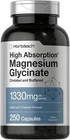 Magnesium Glycinate 1330MG 250 Capsules Buffered & Chelated By Horbaach New. Price: $18.49.