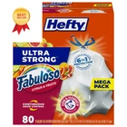 Hefty Ultra Strong 13 Gallon 80 Count (pack Of 1), Fabuloso Citrus & Fruits New. Price: $30.98.