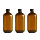 GPK4ALL 16OZ 473ML Amber Boston Round Bottle With 28-400 Black Poly Cone Phenoli New. Price: $20.92.