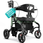 Helavo 2 In 1 Walker Wheelchair Combo, Transport Chair, 300 Lbs Capacity New. Price: $208.90.