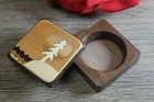 Pill Box Medication Organizer Pocket Travel Vitamin Case Tree Mountain Handmade New. Price: $29.13.