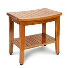 Shower Bench 20 Solid Wood Waterproof Shelf Handle Mrteak A002 Premium Seat New. Price: $154.99.
