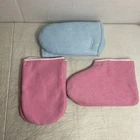 Paraffin Wax Glove Booties Women Soft Lint Spa Hot Thermal Treatment Mitts Used. Price: $14.99.