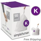 Simplehuman Code K Custom Fit Liners, Trash Bags, 35-45 Liter / 9-12 Gallon, 100 New. Price: $62.99.
