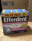 Efferdent Anti-bacterial Denture Cleanser Value Pack 252 Tablets New. Price: $15.00.