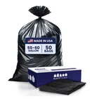 Plasticplace Heavy Duty 55-60 Gallon Black Trash Bags, 1.2 Mil, 50 Count New. Price: $32.24.