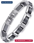 Feraco Mens Magnetic Bracelets, Classic Balck Titanium Stainless Steel New. Price: $38.73.