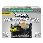 Ultrasac Contractor Trash Bags - (50 Pack/w Ties) Heavy Duty Mil Thick, 3... New. Price: $43.24.