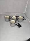 Set Robert Stanley Gray Black Mini Espresso Coffee Cups Potbelly 2.4OZ New. Price: $20.00.