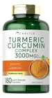 Turmeric Curcumin 3000MG 180 Capsules With Bioperine By Carlyle New. Price: $17.49.
