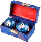 Xmhf Cloisonne Yin-yang Chinese Meditation Baoding Healthy Exercise Ball Blue New. Price: $19.80.