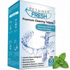 Retainer Fresh - Denture Cleaner, 120 Tablets, White New. Price: $26.34.