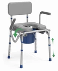 Loyoda Drop Arm Bedside Commode, With Padded Seat And Backrest, 500LB... New. Price: $125.00.