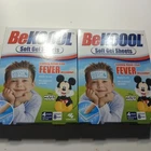 2 Packs Be Koool Kids Soft Gel Sheets Immediate Cooling Relief From Fever Mickey New. Price: $7.98.