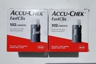 Accu-chek Fastclix Lancet Boxes Of 102 (204 Ct) New Sealed Exp 05/2027+. Price: $19.99.