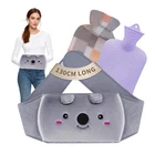 Hot Water Bottle Wtih Cover, Bag, 1L Rubber 3 Piece Set, Purple New. Price: $23.58.