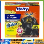 Hefty Ultra Strong 30 Gal Trash Bags Black Fabuloso Lemon 50 Ct Drawstring New. Price: $18.79.