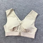 Tommie Copper Shoulder Support Bra Medium Womens Beige Zip Front Compression Top Pre-owned. Price: $12.50.