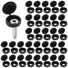 Black Caps W/ Flip Tops Hinged Covers For Phillips Screws Waterproof 50PCS New. Price: $9.21.
