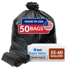 Reli. 55-60 Gallon Trash Bags Heavy Duty 1 Count (pack Of 50), Black New. Price: $34.79.