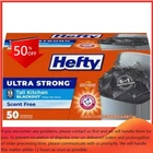 Hefty Ultra Strong Tall Kitchen Drawstring Trash Bags - Unscented 13GAL/50CT New. Price: $14.79.
