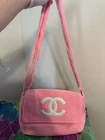 Chanel Precision Pink & White Makeup Bag Cosmetic Pouch Shoulder Strap Magnet New. Price: $400.00.