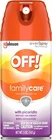 Off! Family Care Insect Repellent Picaridin Aerosol Spray Deet Free 5 Oz New. Price: $8.50.