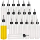 20-PACK 4OZ/120ML Plastic Boston Squeeze Bottles With Twist Top Cap, White Ld... New. Price: $17.09.