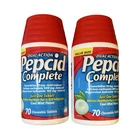 Pepcid Complete Cool Mint Flavor - 70 (140 Tablets) Exp 12/28 New. Price: $33.00.